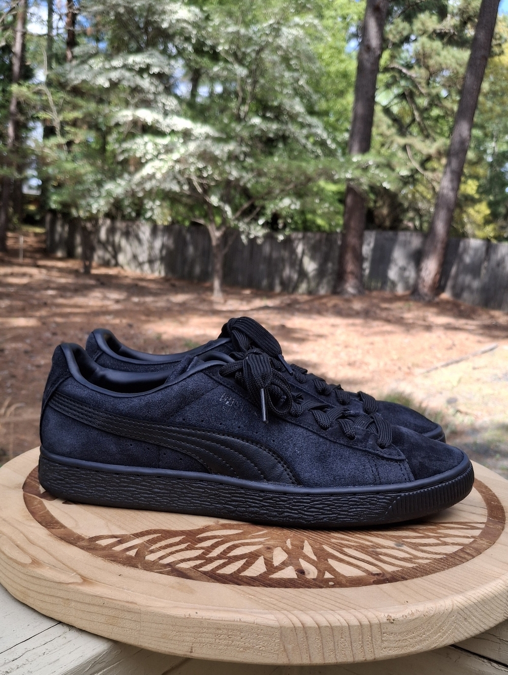 Men’s Puma Navy Suede Sneakers Classic Low Top Lace-Up Casual Shoes Size 8.5 - Picture 9 of 10